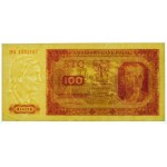 100 złotych 1948 - ser. HG - papier prążkowany