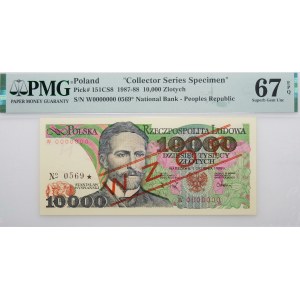 10.000 złotych 1988 - ser. W - WZÓR - No 0569*