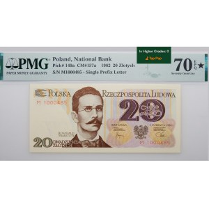 20 złotych 1982 - ser. M