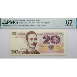 20 złotych 1982 - ser. P