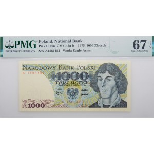 1000 zlotych 1975 - ser. A - pierwsza seria