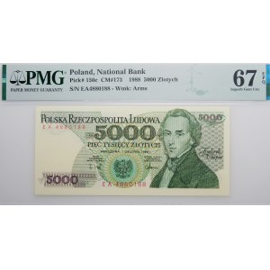 5000 złotych 1988 - ser. EA - ostatnia seria