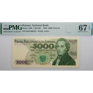 5000 złotych 1986 - ser. BS