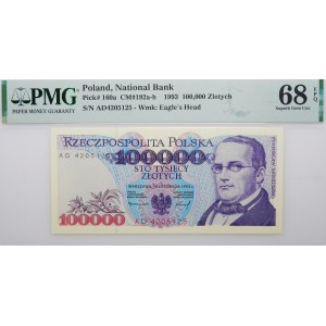 100,000 PLN 1993 - ser. AD