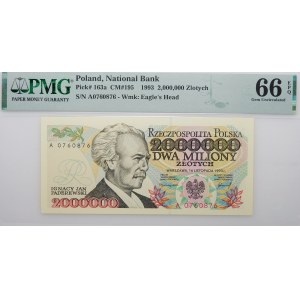 Banknot 2.000.000 złotych 1993 - ser. A