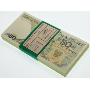 paczka bankowa 50 złotych 1988 - ser. HG