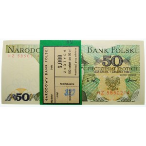 paczka bankowa 50 złotych 1988 - ser. HZ