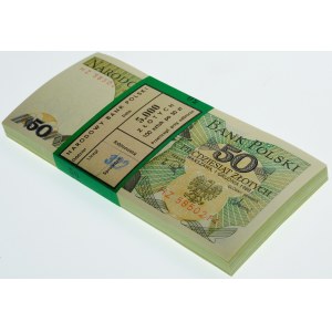 paczka bankowa 50 złotych 1988 - ser. HZ