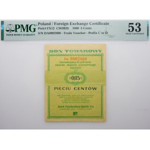 5 centów 1960 Pewex - ser. Da