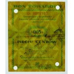 5 centów 1960 Pewex - ser. Da - WZÓR - nienotowany wariant