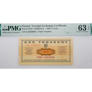 5 centów 1969 Pewex - ser. Ea