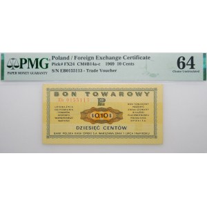 10 cents 1969 Pewex - ser. Eb