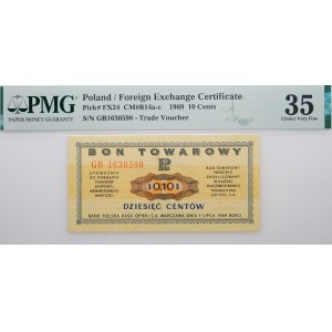 10 centów 1969 Pewex - ser. GB