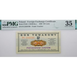 50 centów 1969 Pewex - ser. FC
