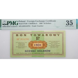 10 dolarów 1969 Pewex - ser. GF