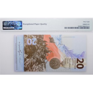 20 zloty 2020 - low number 0000833 - Battle of Warsaw 1920