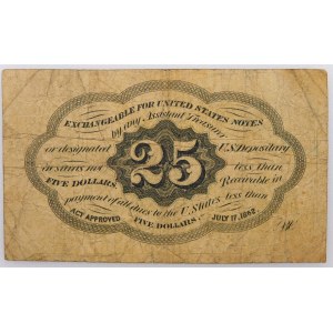 25 centov 1862 - Spojené štáty americké