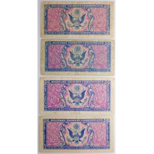 5, 10, 25, 50 centów (1951-1954) Military Payment Certyficate - USA