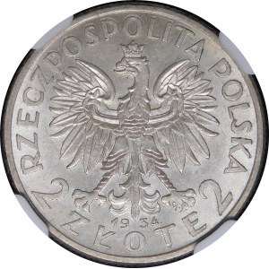 2 złote Głowa Kobiety 1934