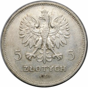 5 złotych Sztandar 1930 - Głęboki Stempel