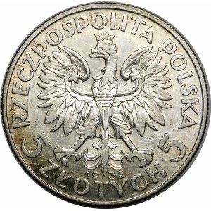 5 złotych Głowa Kobiety 1932 BZM