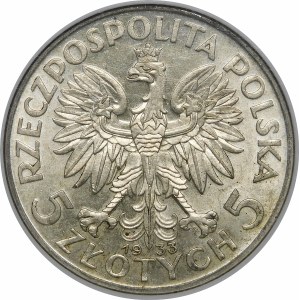 5 złotych Głowa Kobiety 1933