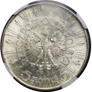 5 zlatých Pilsudski 1934