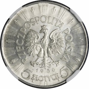 5 zlatých Pilsudski 1936