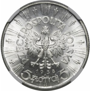5 zlatých Pilsudski 1938