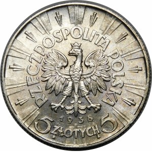 5 zlatých Pilsudski 1938