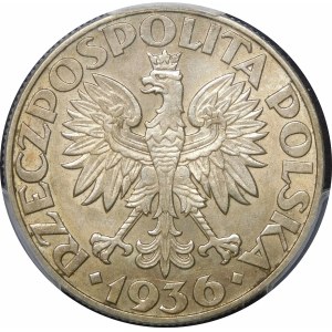 5 zlatých Plachetnica 1936