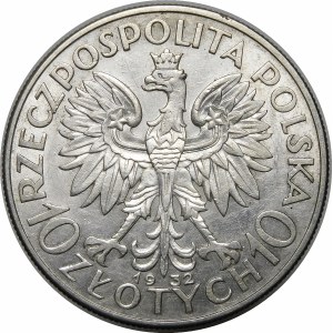 10 złotych Głowa Kobiety 1932 BZM