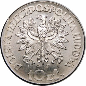 Próba 10 złotych FAO 1971 - miedzionikiel