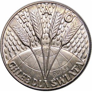 Próba 10 złotych FAO 1971 - miedzionikiel