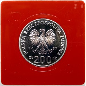 Próba 200 złotych Igrzyska XXIV OLIMPIADY 1987 - miedzionikiel