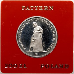 Sample 200 gold Monument to the Polish Mother's Hospital 1985 - iron nickel