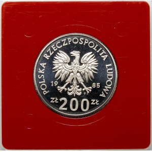 Próba 200 złotych Pomnik Szpital Matki Polki 1985 - żelazo nikiel