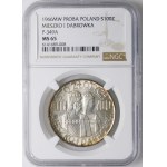 Sample 100 gold Mieszko and Dabrowka 1966 - silver