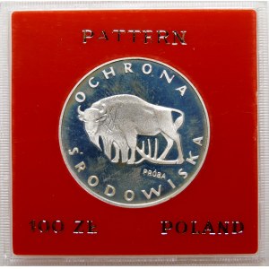 Sample 100 gold Bison 1977