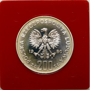 Próba 200 złotych Kazimierz I Odnowiciel 1980 - srebro
