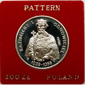 Sample 200 gold Casimir I the Restorer 1980 - silver