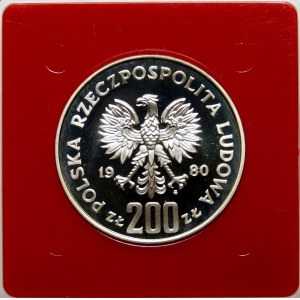 Próba 200 złotych Kazimierz I Odnowiciel 1980 - srebro