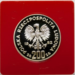 Sample 200 gold XII World Cup 1982 - silver