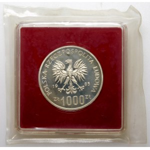 Próba 1000 złotych Przemysław II 1985 - srebro - oryginalna folia