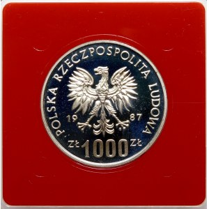 Próba 1000 złotych Wrocław 1987 - srebro