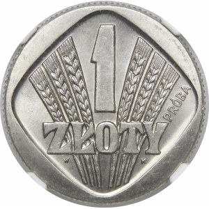 PRÓBA NIKIEL 1 złoty 1958 Kłosy