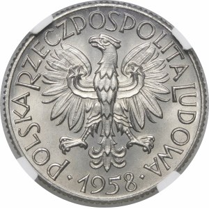 PRÓBA NIKIEL 1 złoty 1958 Kłosy