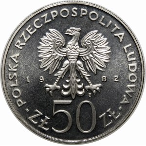 PRÓBA NIKIEL 50 złotych 1982 Bolesław Krzywousty