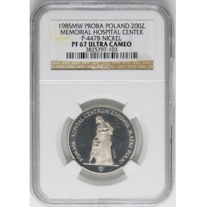 PRÓBA NIKIEL 200 złotych 1985 Centrum Zdrowia Matki Polki