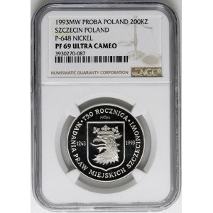 PRÓBA NIKIEL 200000 złotych 1993, Szczecin